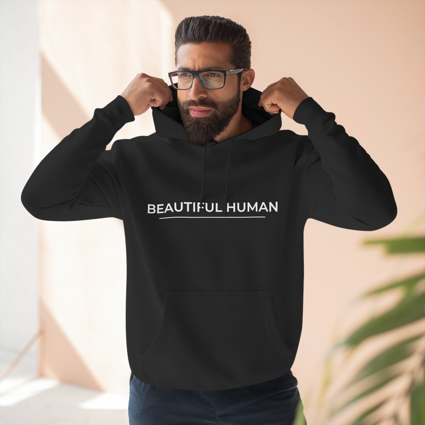 Beautiful Human All Gender Premium Pullover Hoodie