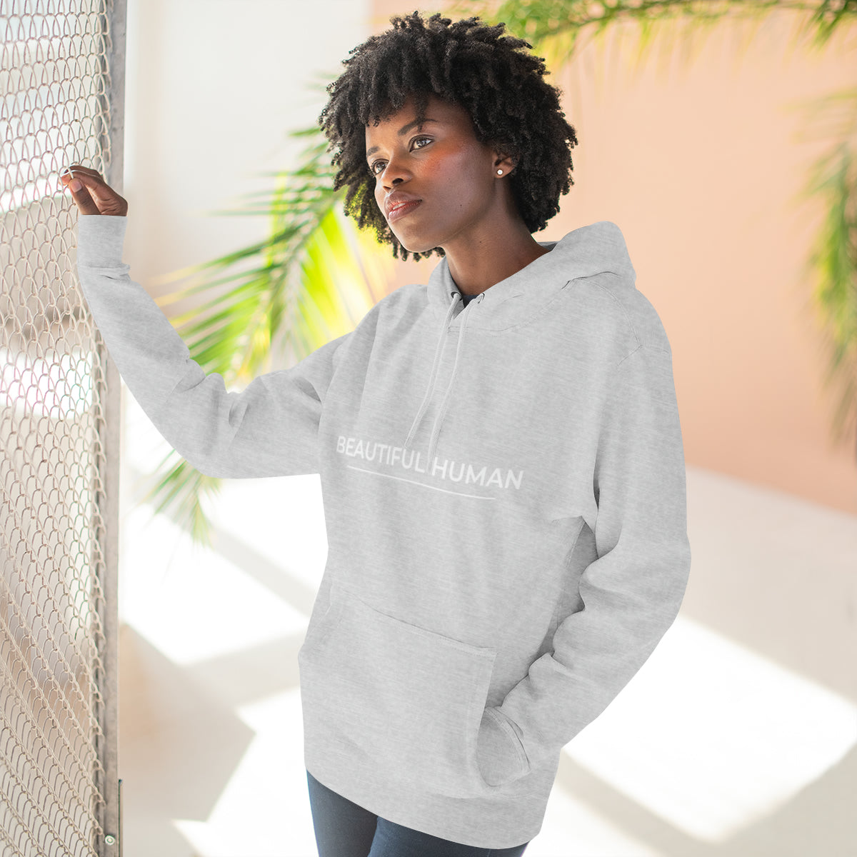 Beautiful Human All Gender Premium Pullover Hoodie